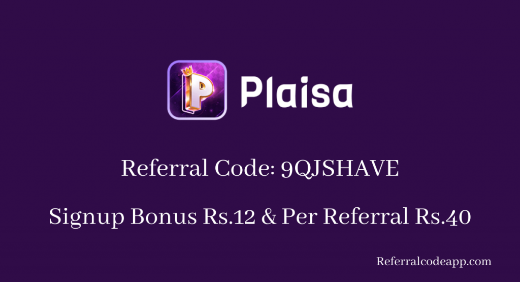 plaisa referral code