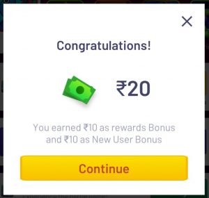 signup bonus