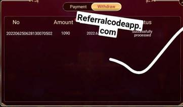 Rummy Earn Payment Proof