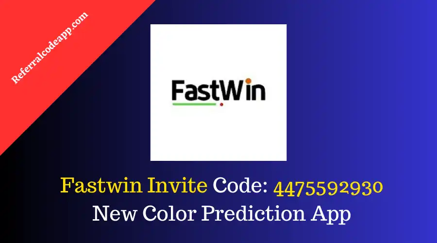 Fastwin Invite Code | Get ₹20 Bonus | New Color Prediction App